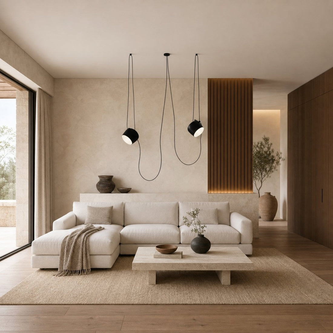 Axiomorna Minimalist Adjustable Modern Pendant Lamp - Sleek LED Hanging Light for Any Space N02