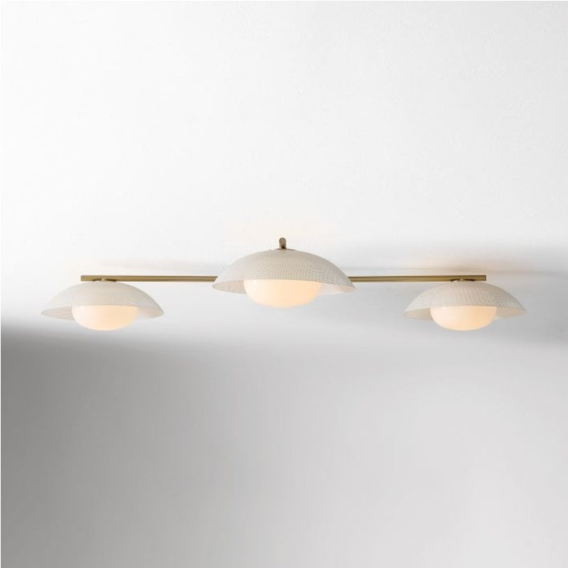 Elorina 3-Light Flush Mount Glass/Metal Ceiling Light - A Stylish Fixture for Modern Spaces