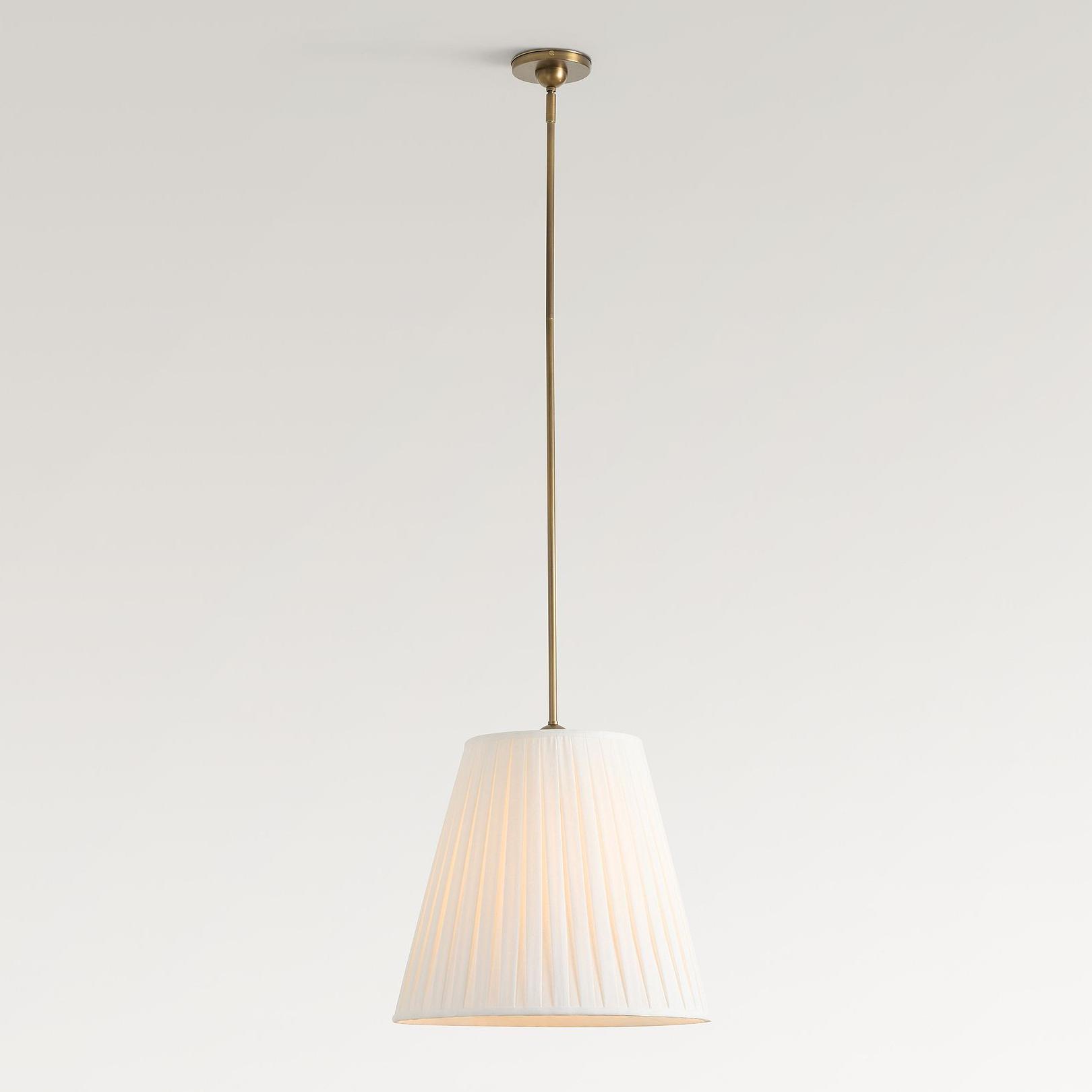 Luvora Modern Fabric Pleated Shade Pendant Lamp - Contemporary Elegant Decor Hanging Light