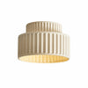 Tierna Bowl Flush Mount Ceiling Light - Soft Sculptural Nordic Form for Entryway