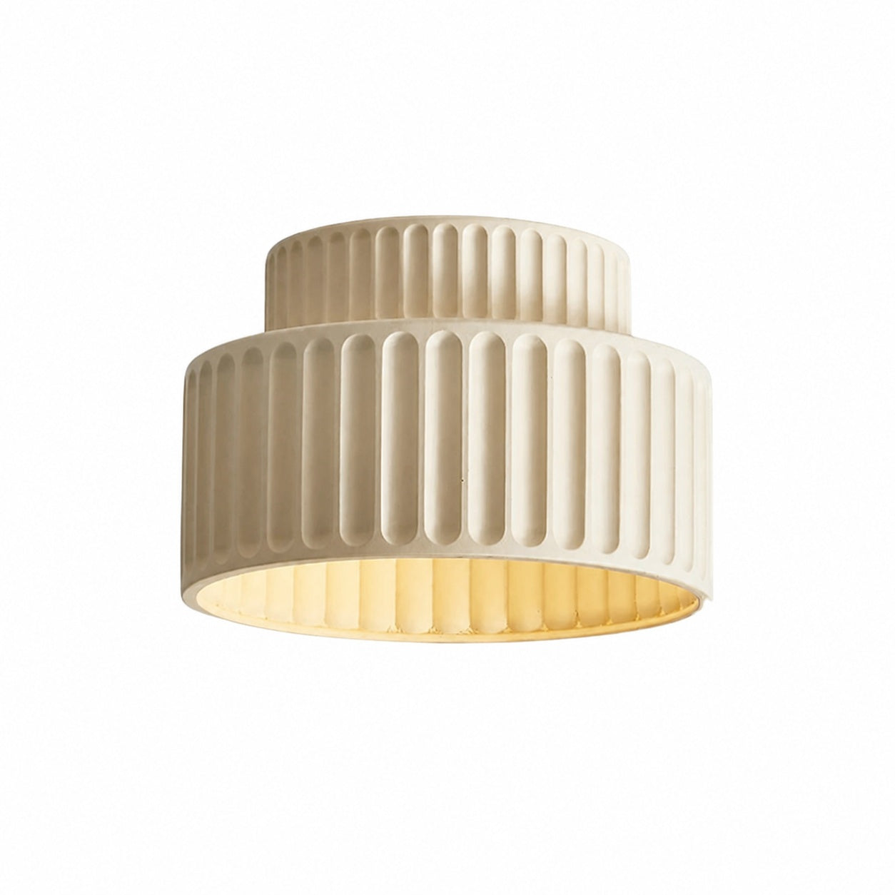 Tierna Bowl Flush Mount Ceiling Light - Soft Sculptural Nordic Form for Entryway