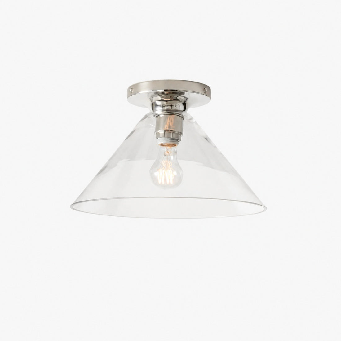 Conica Cone Flush Mount – Glass Ceiling Light for Modern Spaces
