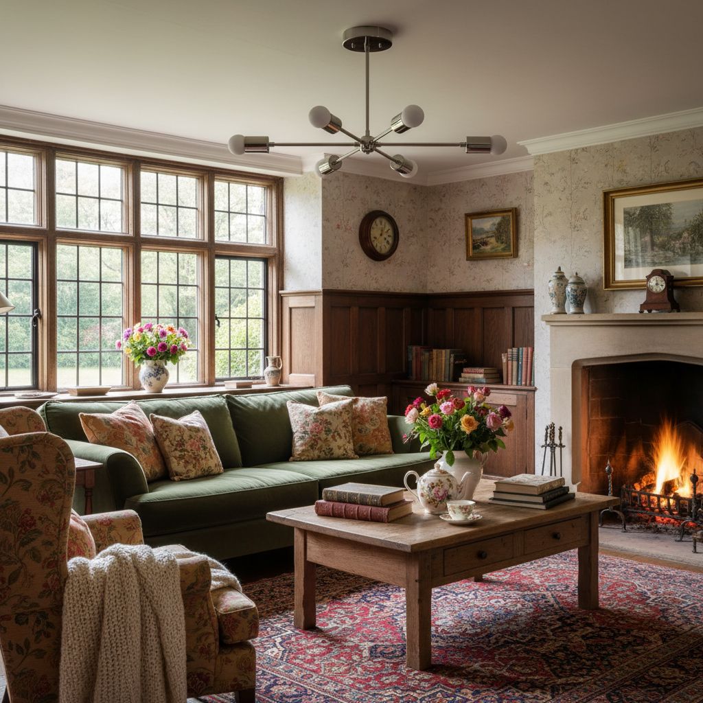 Mobilux Line Mid Century Modern Chandelier - 6 Heads Hanging Ceiling Light