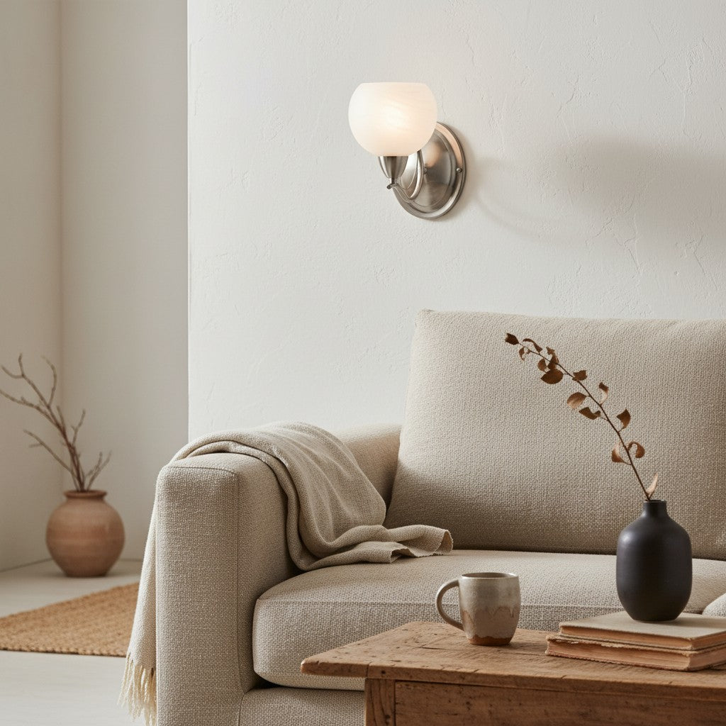Armicora Modern Curved Wall Light – Elegant Decorative Fixture for Living Rooms & Bedrooms