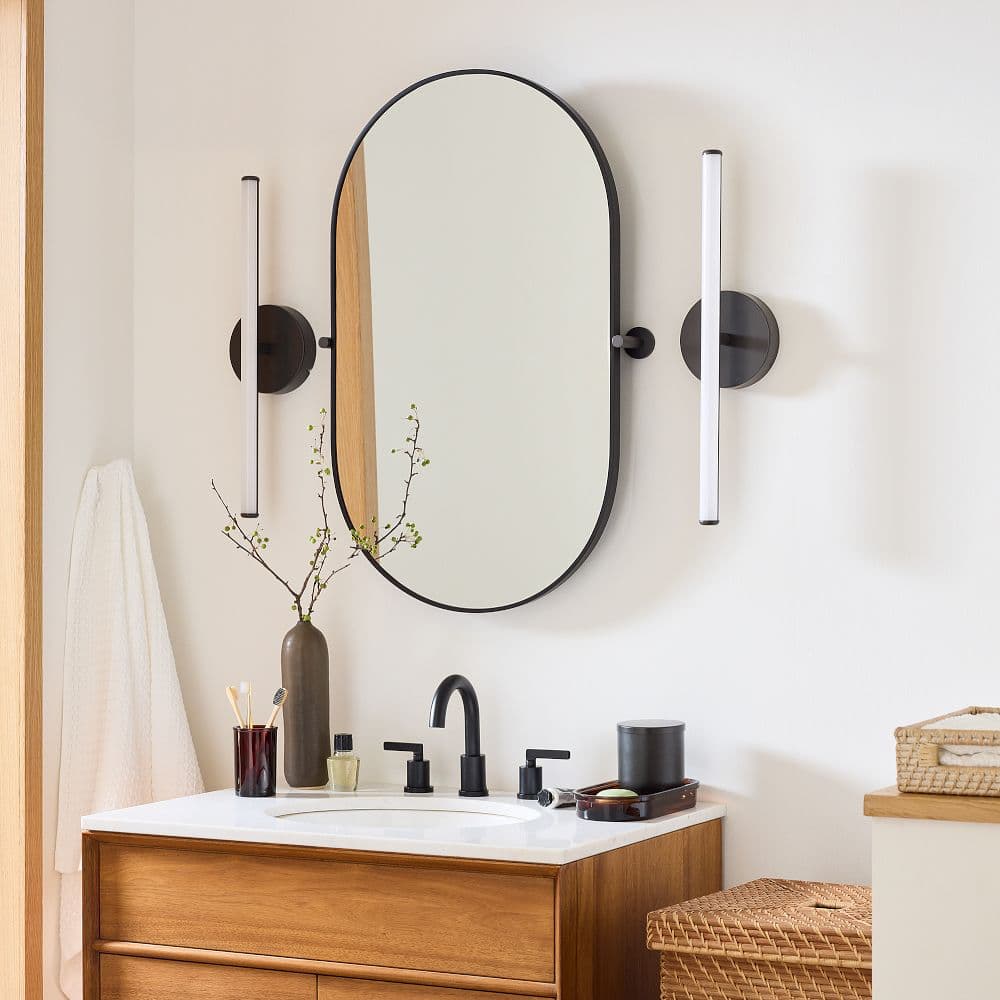 Voro Modern LED Wall Sconce - Metal Bathroom & Hallway Lighting Fixture