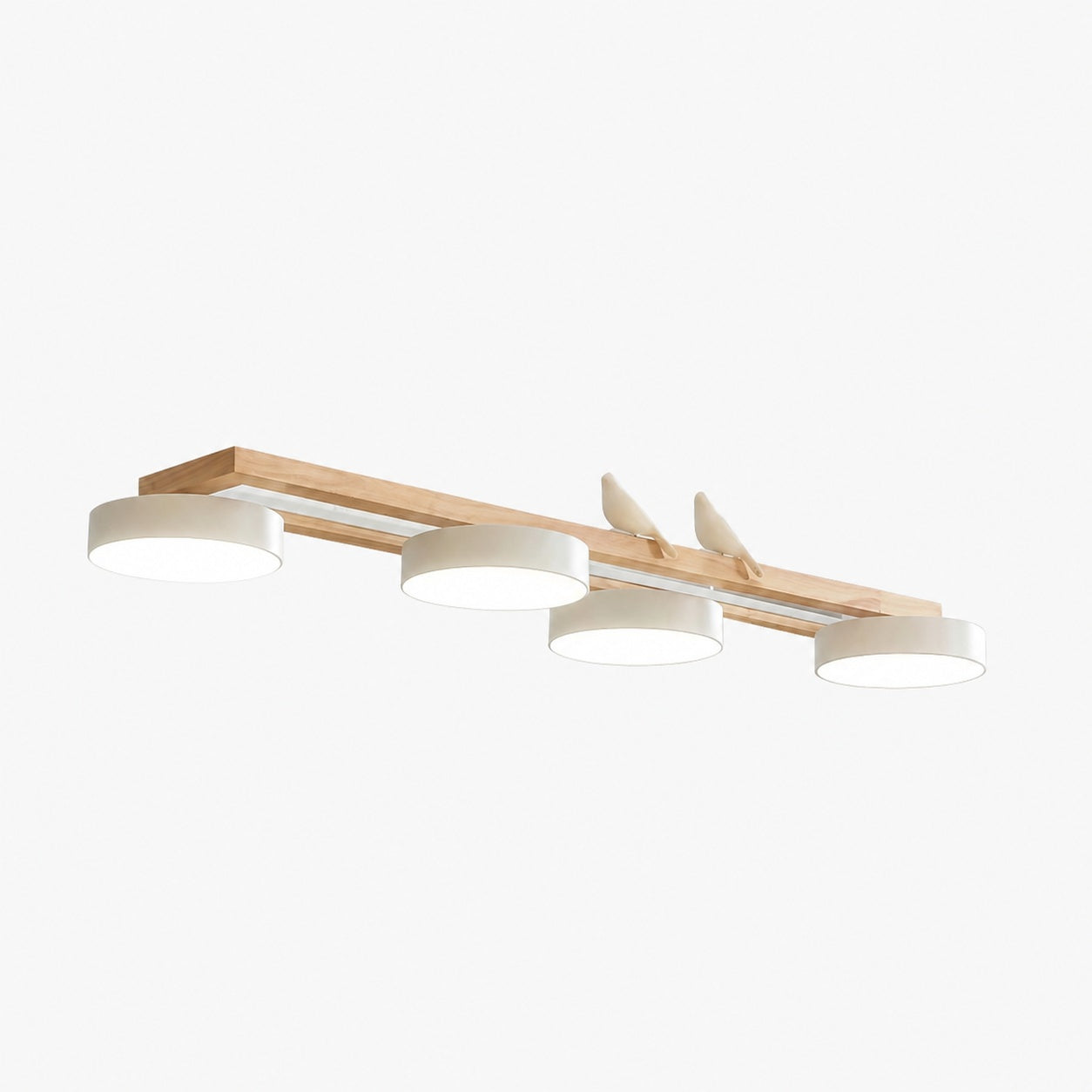 Orilumea Bird Chandelier - Wooden Lighting Fixture Modern Style for Living Room