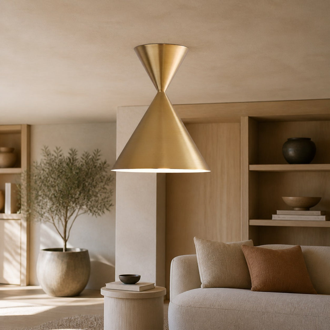 Brivana Semi-Flush Ceiling Light - Modern Home Lighting