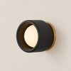 Cerova porcelain sconce, style A, black