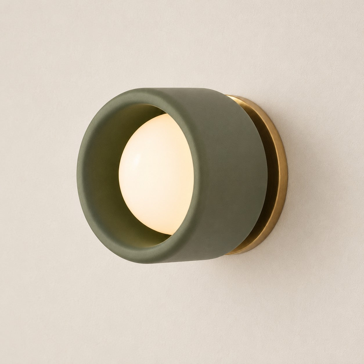 Cerova porcelain sconce, style A, green