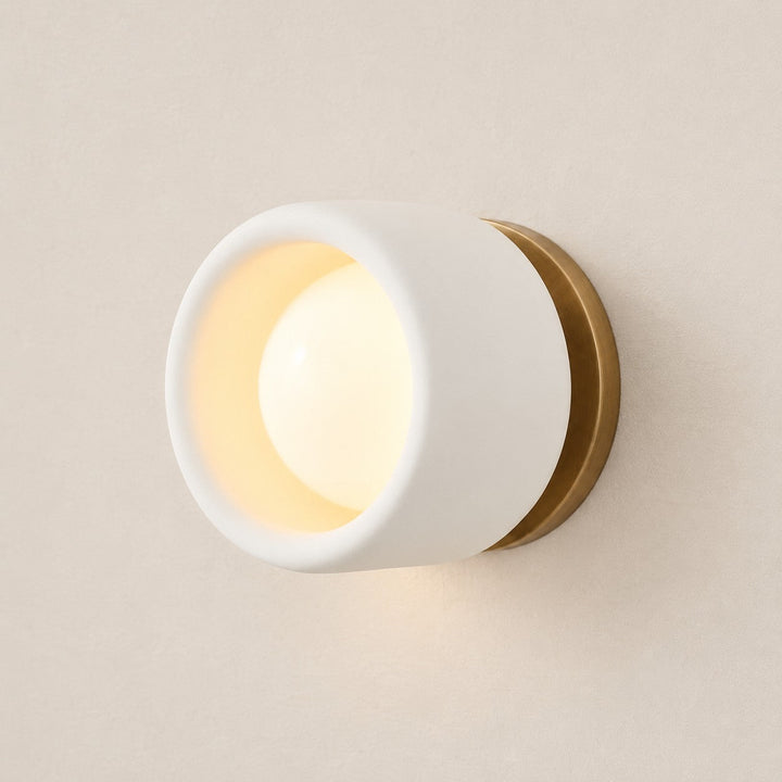 Cerova porcelain sconce, style A, white