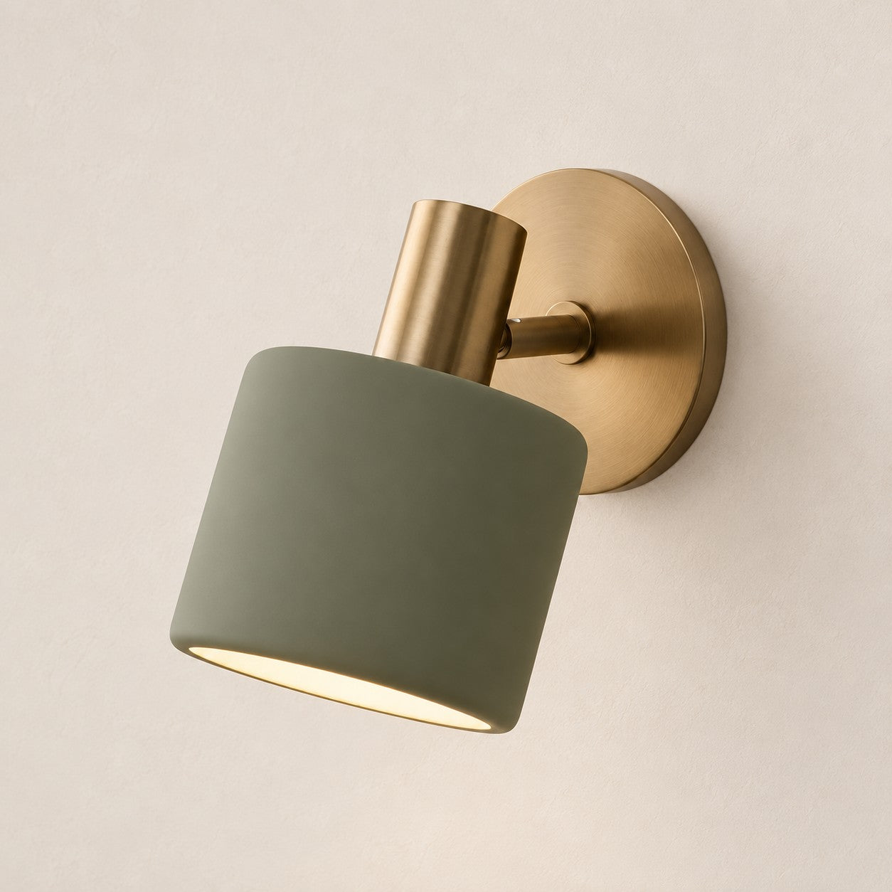 Cerova porcelain sconce, style B, green