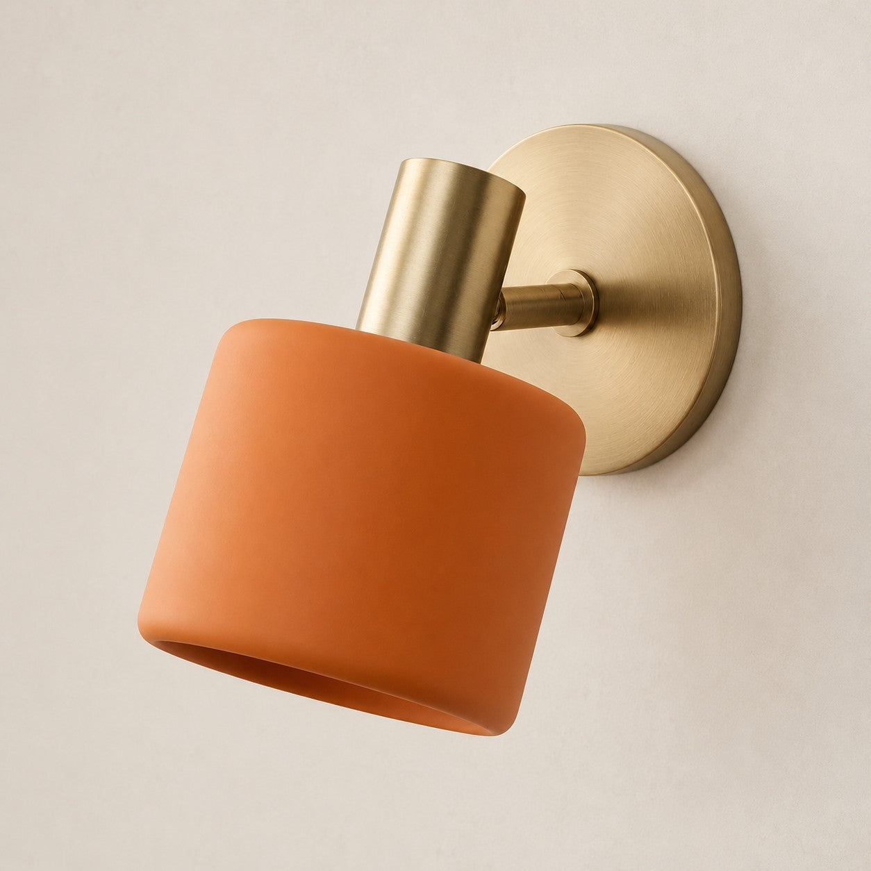 Cerova porcelain sconce, style B, orange