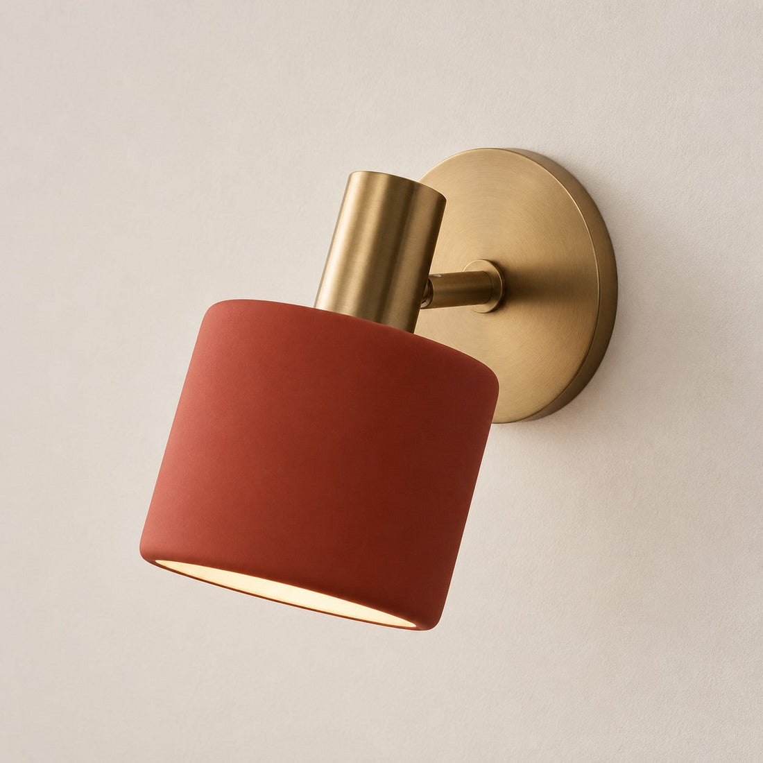 Cerova porcelain sconce, style B, red