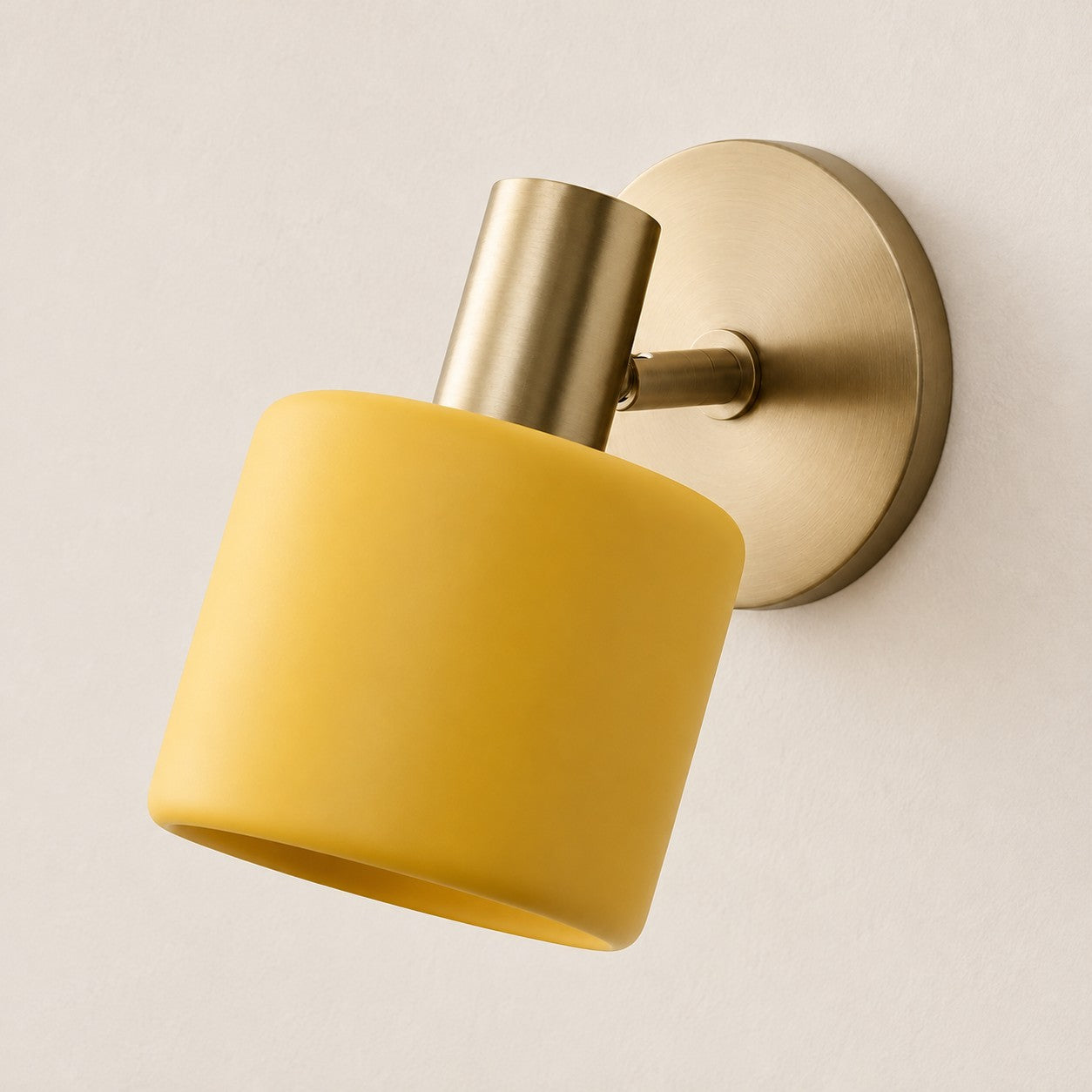 Cerova porcelain sconce, style B, yellow