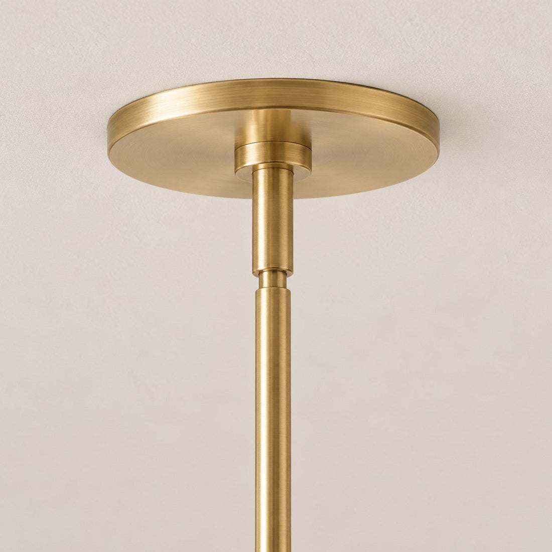 Champagne bronze ceiling canopy and downrod