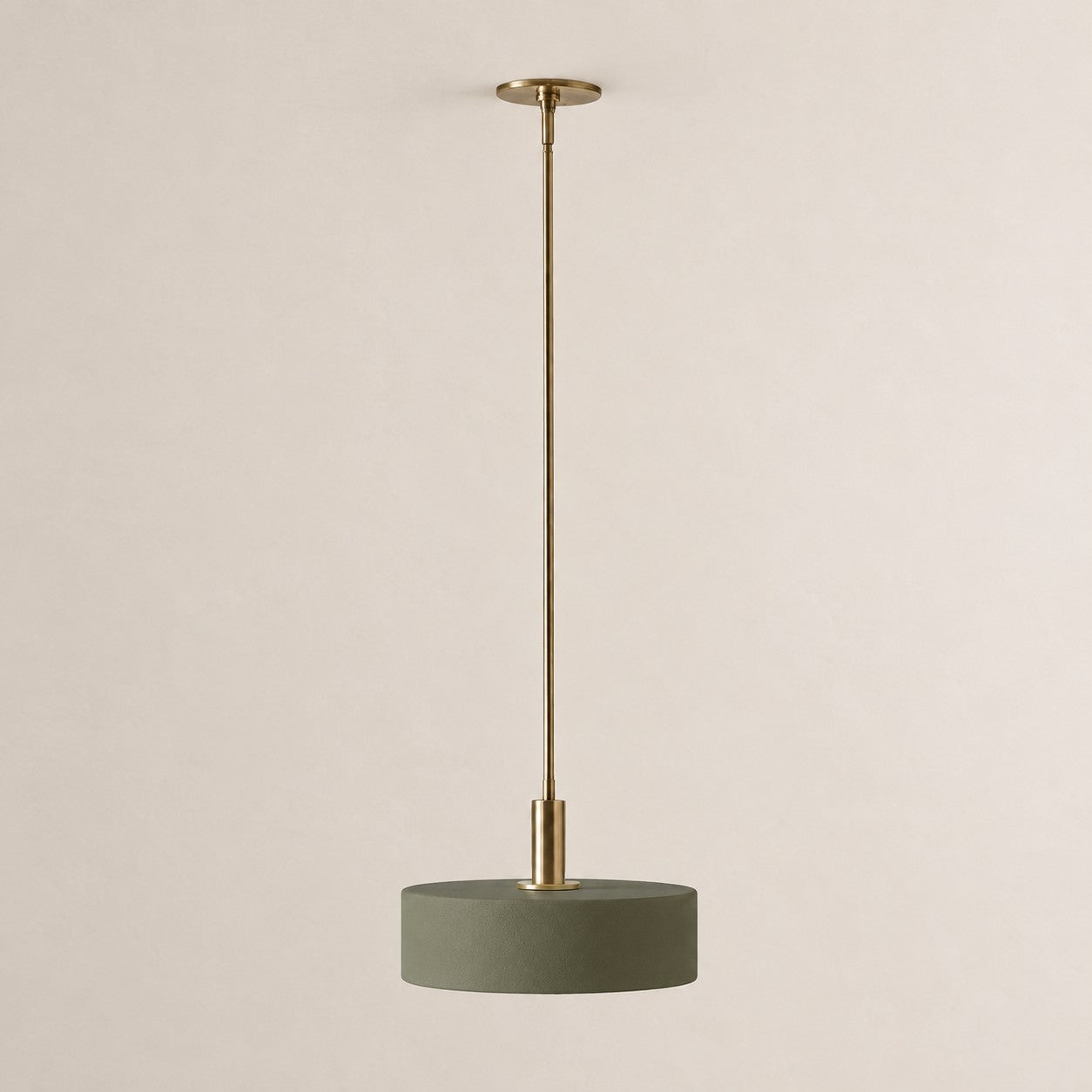 Cerova porcelain pendant, 11 and 14 inch, green