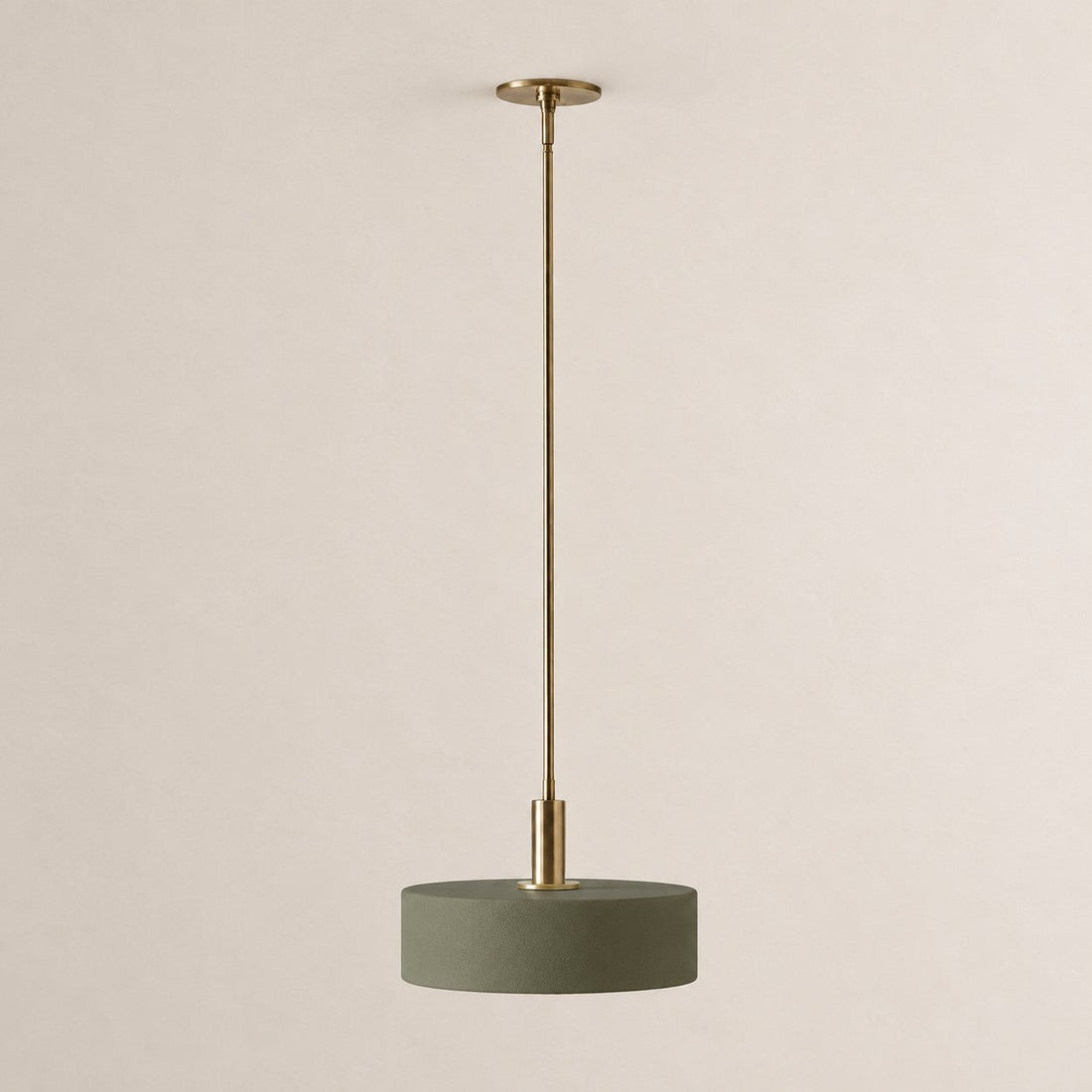 Cerova porcelain pendant, 11 and 14 inch, green