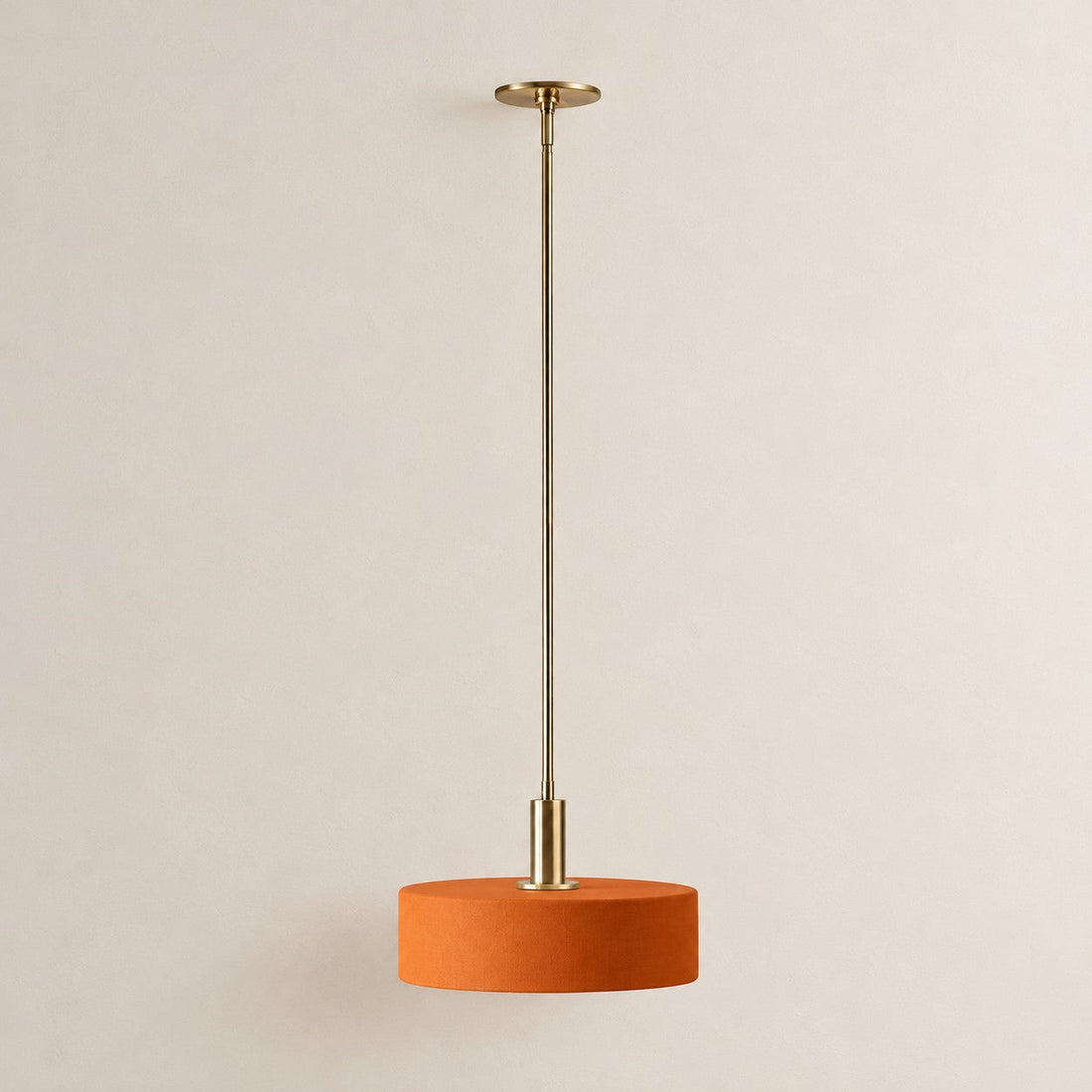 Cerova porcelain pendant, 11 and 14 inch, orange