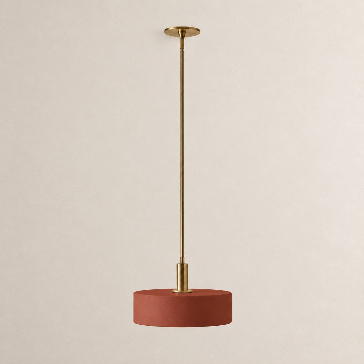 Cerova porcelain pendant, 11 and 14 inch, red