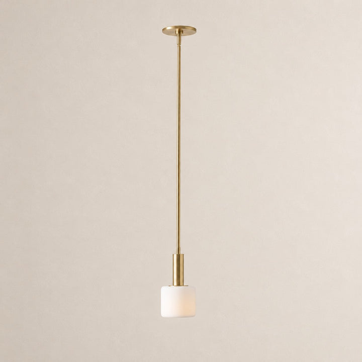 Cerova porcelain pendant, 5 inch, white