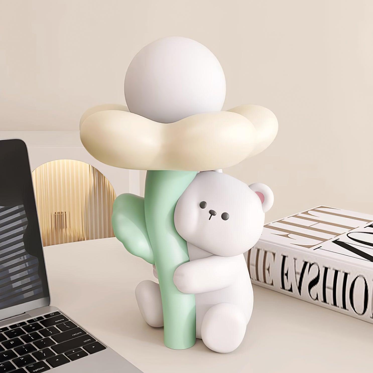 Cute Bear Resin Table Lamp