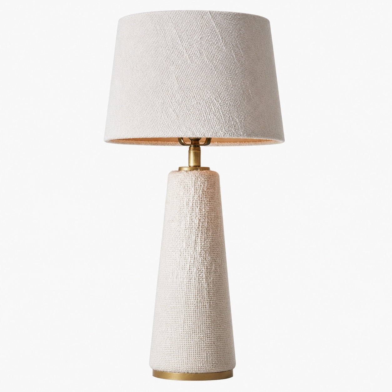 Ceruna Cone Shaded Table Lamp - Elegant Fabric for Living Room and Entryway