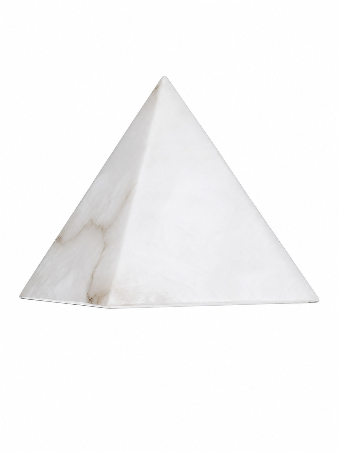 Alabaster Pyramid Table Lamp