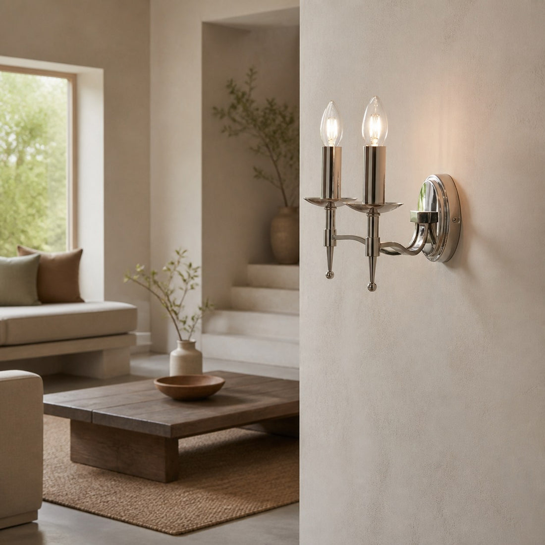 Tela Classic Wall Sconce Metal Wall Light - Elegant Wall Sconce Ideal for Hallway or Living Room