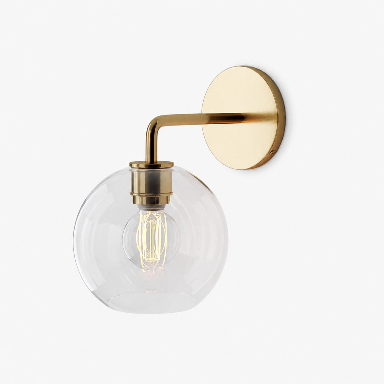 Selvion Artistic Globe Sconce Light - Handcrafted Glass Sculptural Wall Fixture