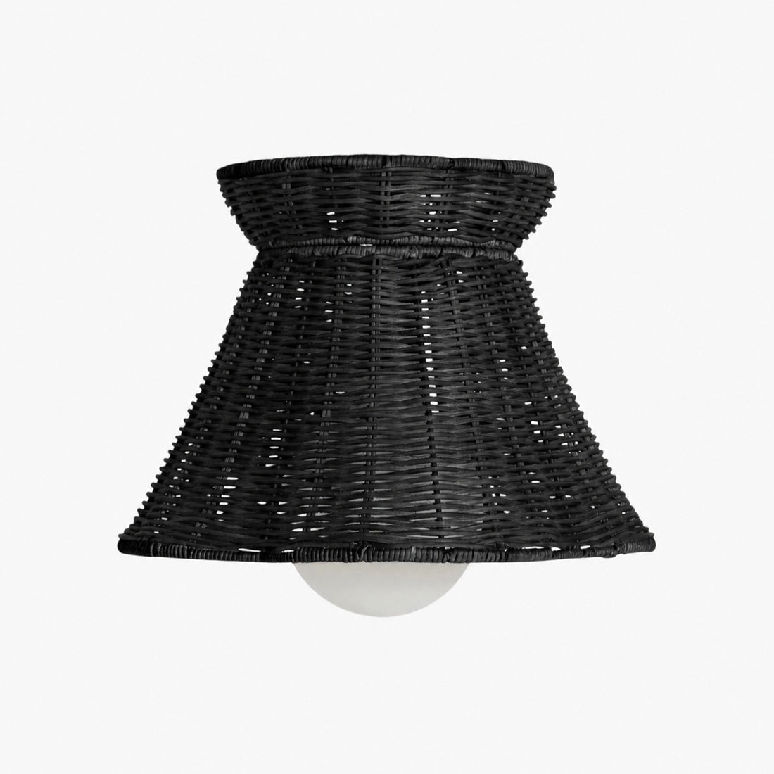 Wickara Woven Organic Silhouette Ceiling Light - Rattan Boho Style for Living Room