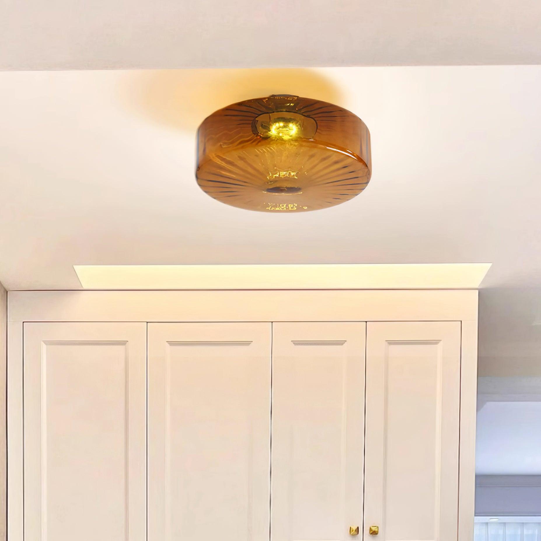 Amber Translucent Flush Mount Lighting