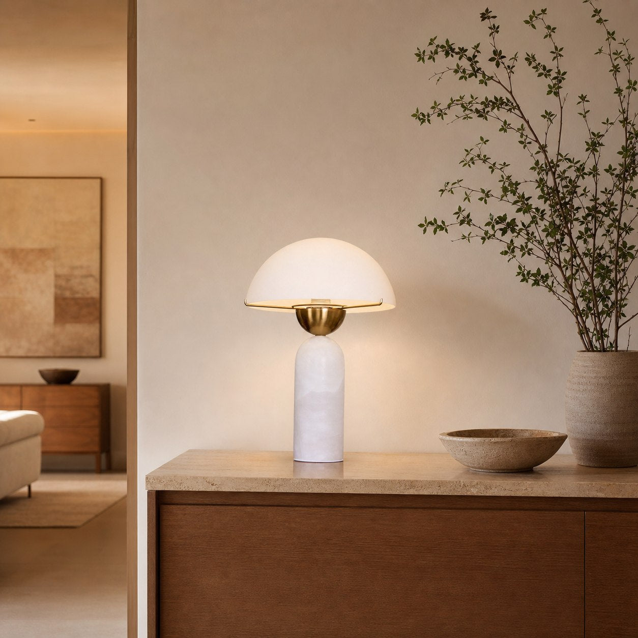 Peono Alabaster Table Lamp