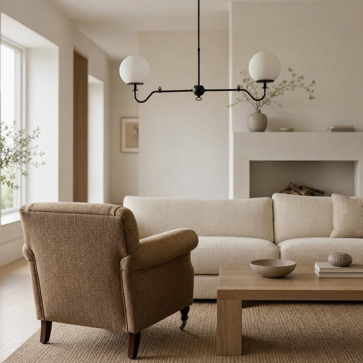 Glorica Glass Brass Chandelier Lighting - Contemporary Glass Multi-Light Hanging Fixture