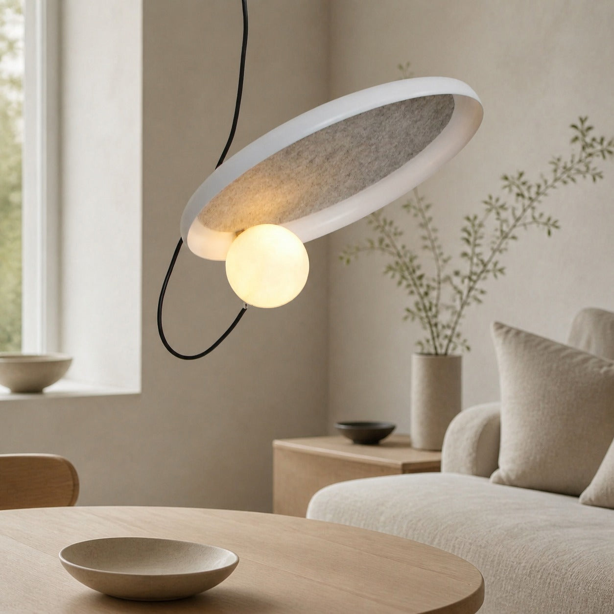 Acoustic Disc Pendant Lamp
