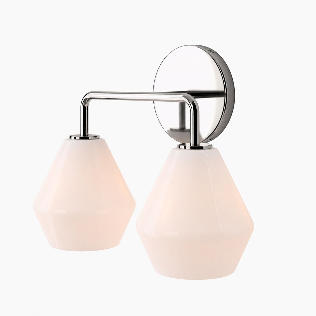 Merin Multi Head Dressing Table Wall Lamp - Metal And Glass Sculptural Lamp