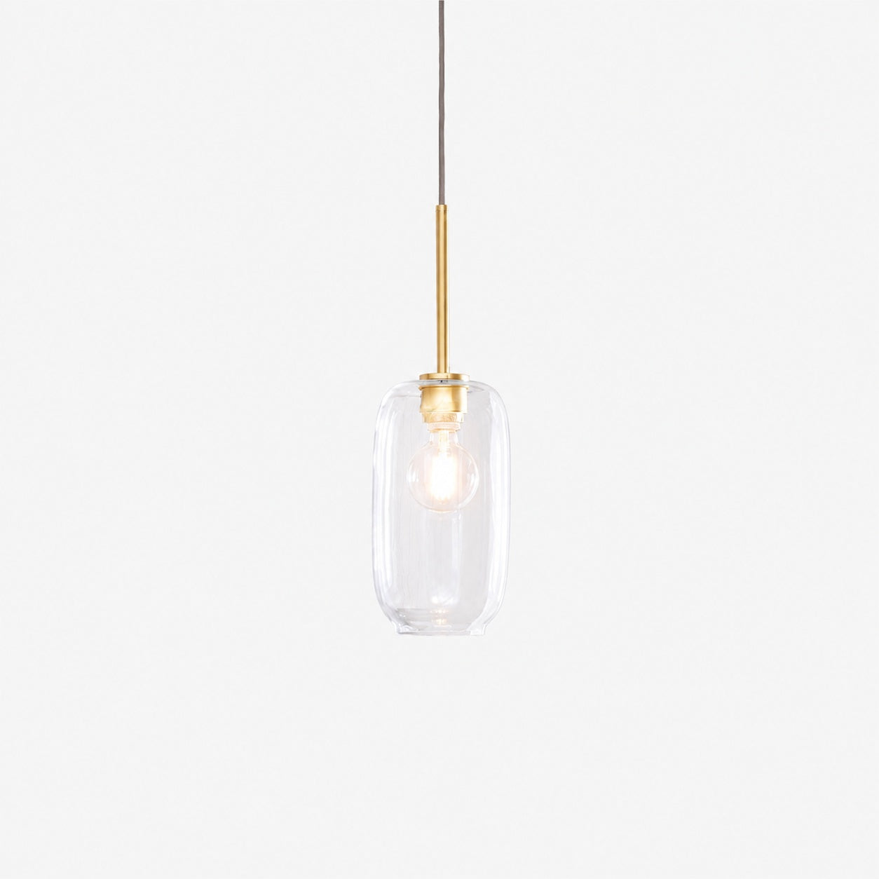 Lumivelle Pebble Pendant Light - Adjustable Glass Shade - Modern Lighting