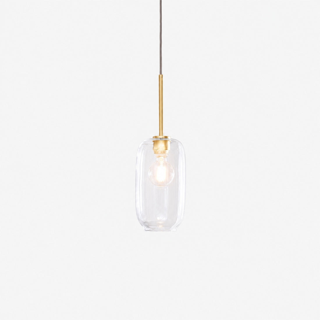Lumivelle Pebble Pendant Light - Adjustable Glass Shade - Modern Lighting