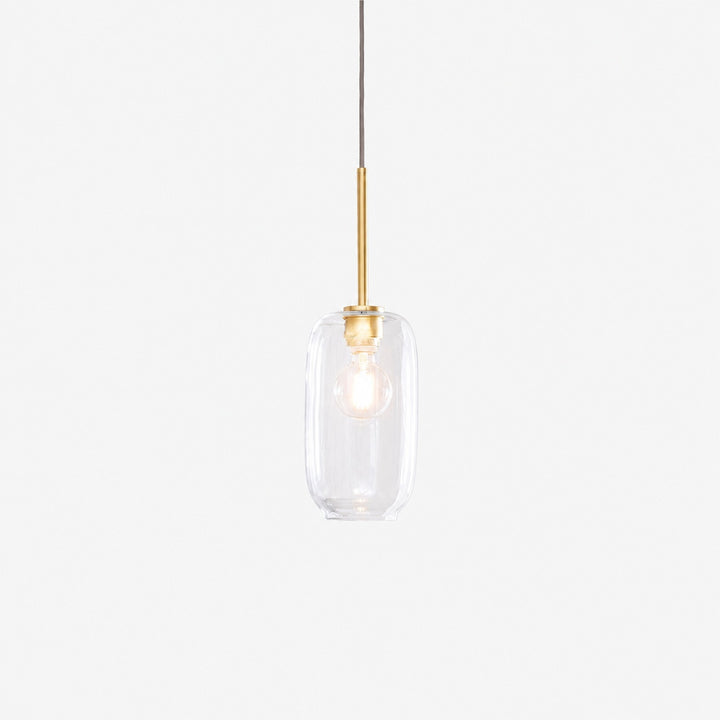 Lumivelle Pebble Pendant Light - Adjustable Glass Shade - Modern Lighting