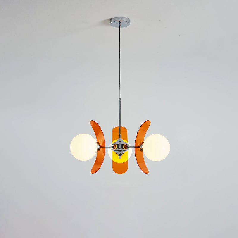 Modern Skateboard Shape Chandelier