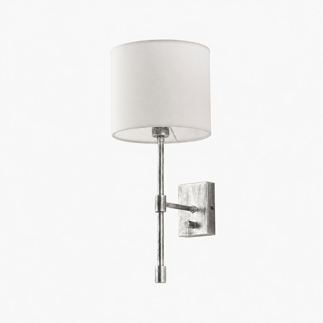 Atticus Fabric Shade Wall Sconce - Modern Brass Wall Light for Bedroom and Hallway