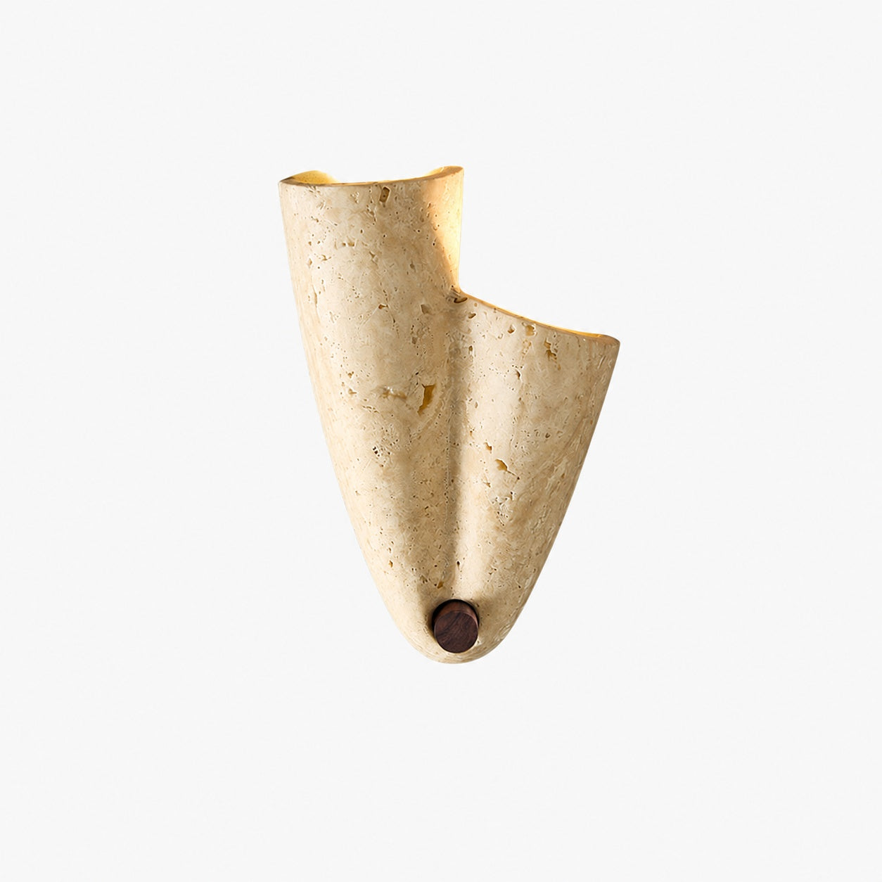 Travertine Wall Lamp – Minimalist Stone Sconce Decorative Lighting for Living Room