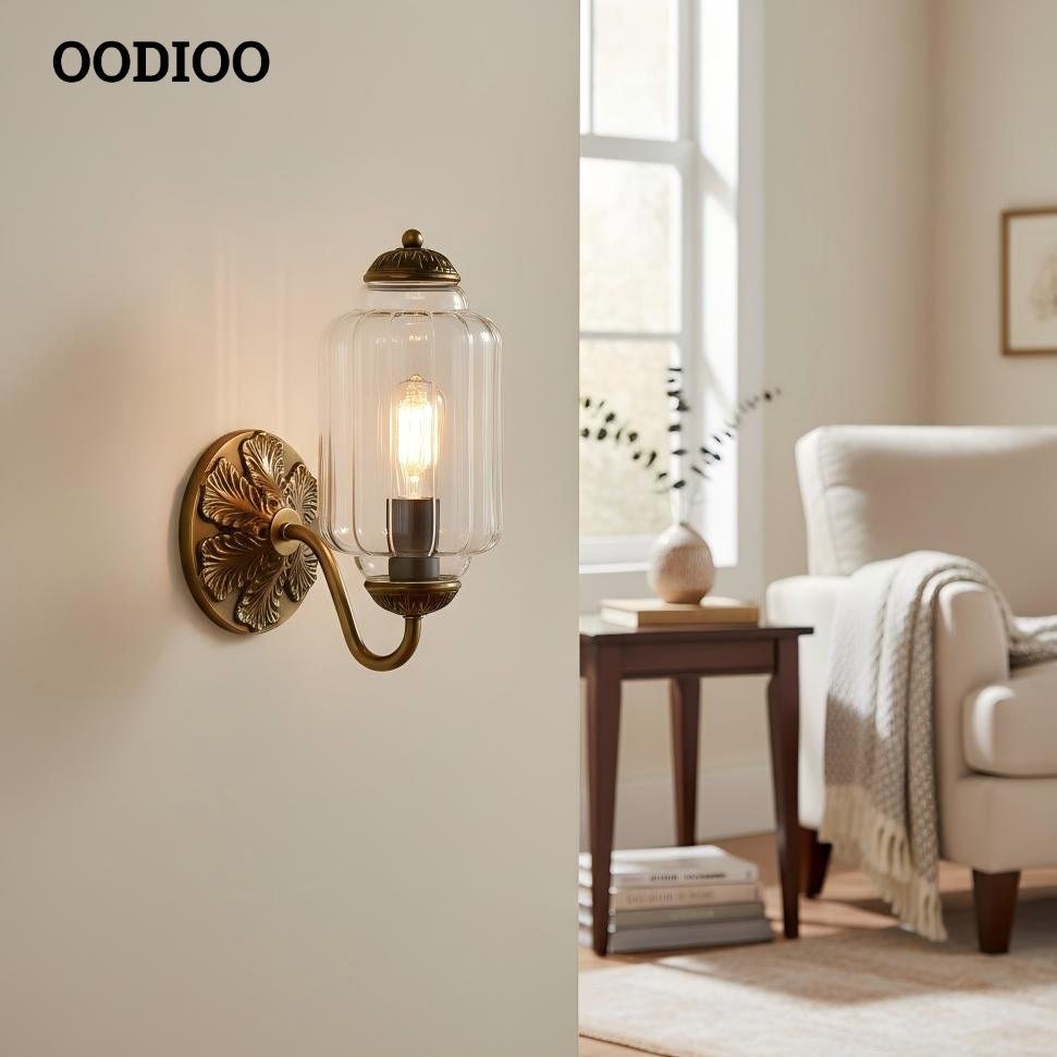 Vintage Milk Glass Sconce - Bedside Cream Eloise Wall Sconce