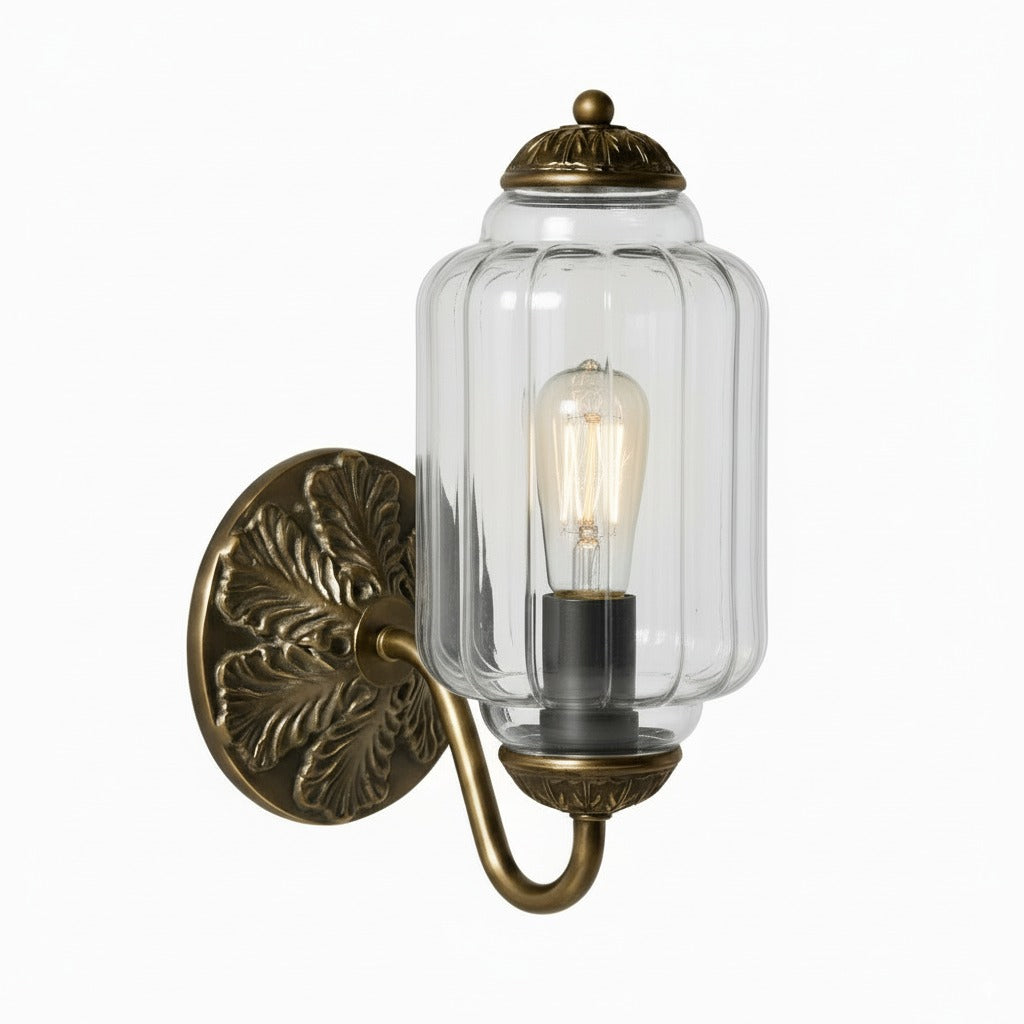 Vintage Milk Glass Sconce - Bedside Cream Eloise Wall Sconce