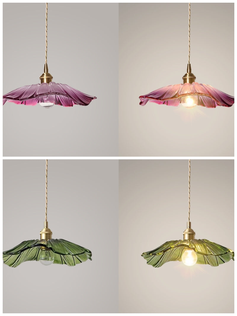 Nordic Flower Glass Pendant Light for Living Room