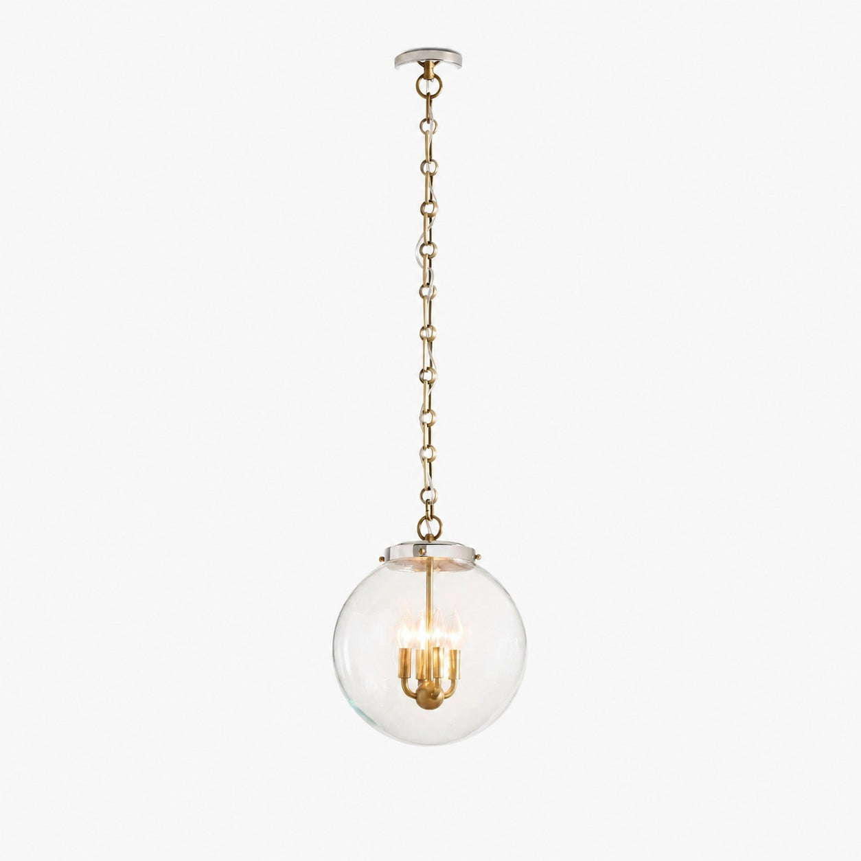 Sterling Minimalist Glass Pendant Collection - Vintage Brass Lighting Design