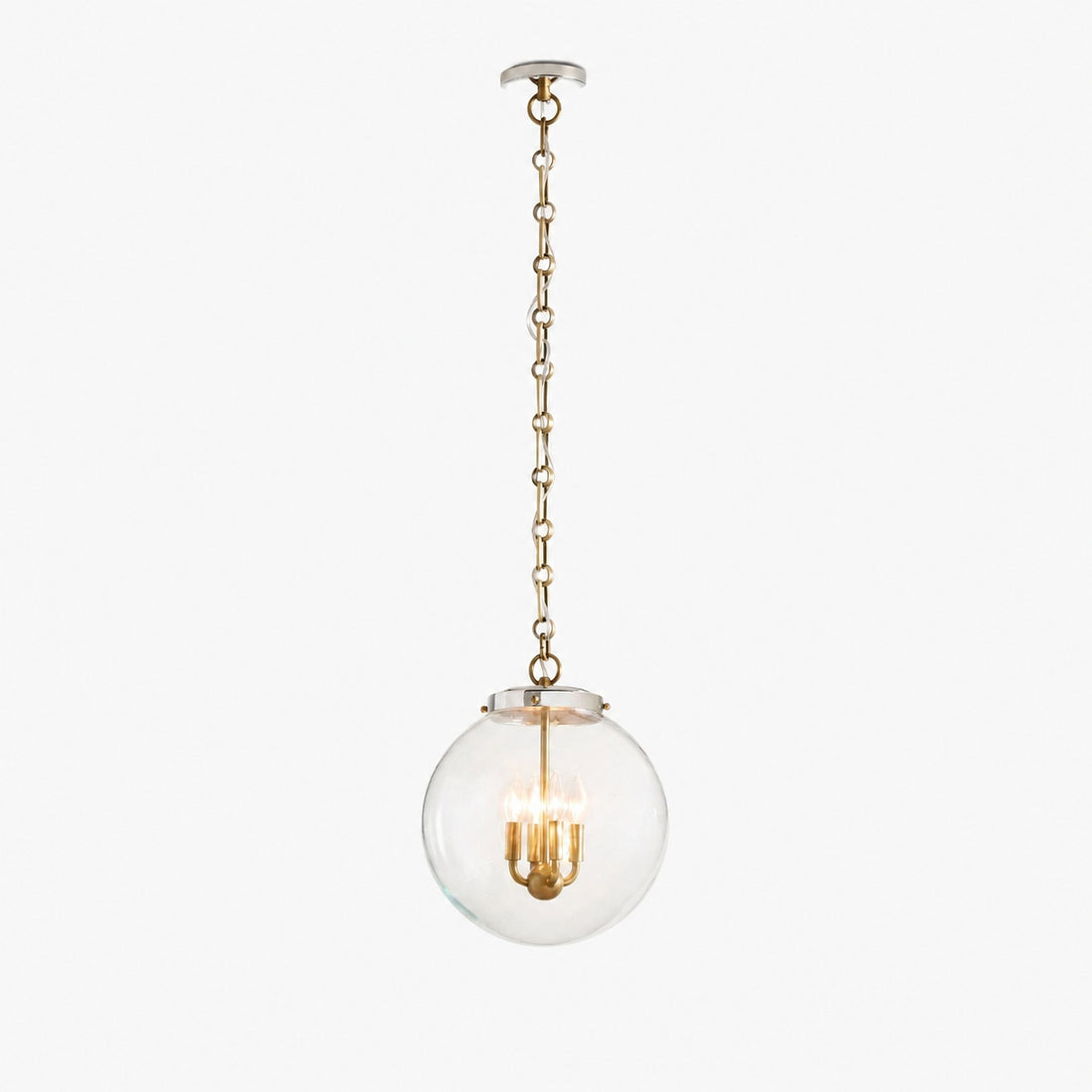 Sterling Minimalist Glass Pendant Collection - Vintage Brass Lighting Design