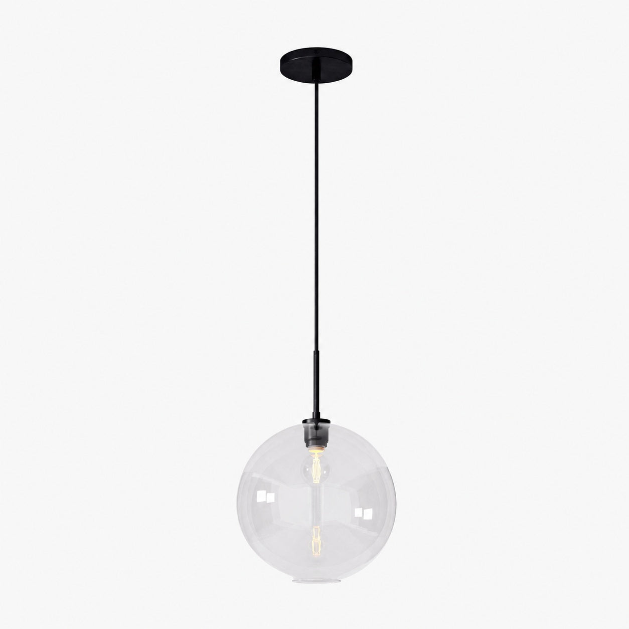 Selvion Sculptural Globe Pendant Light - Modern Glass Pendant Lamp - Sleek Design