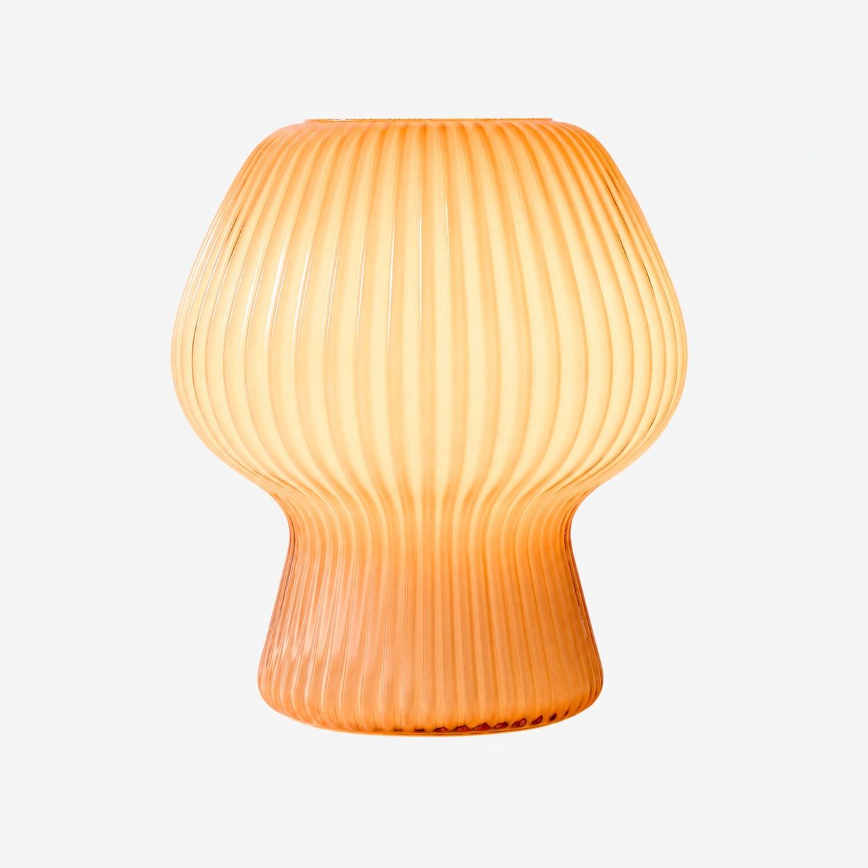 Novarise Ribbed Glass Table Lamp – Textured Glass Accent Lighting