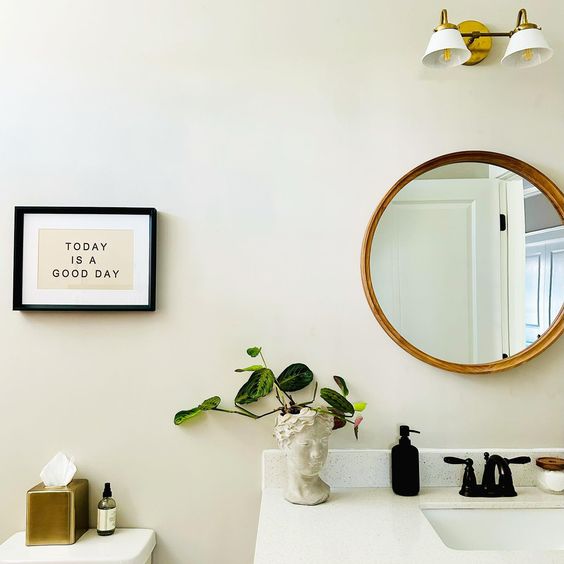 Modern Double Cone Brass Sconce - Accent Lighting For Bathroom & Hallway