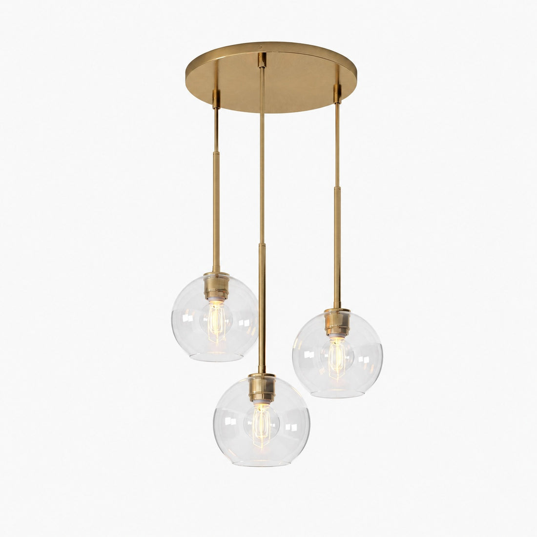 Selvion Minimalist Crystal Chandelier - Handcrafted Glass Sculptural Lighting Fixture